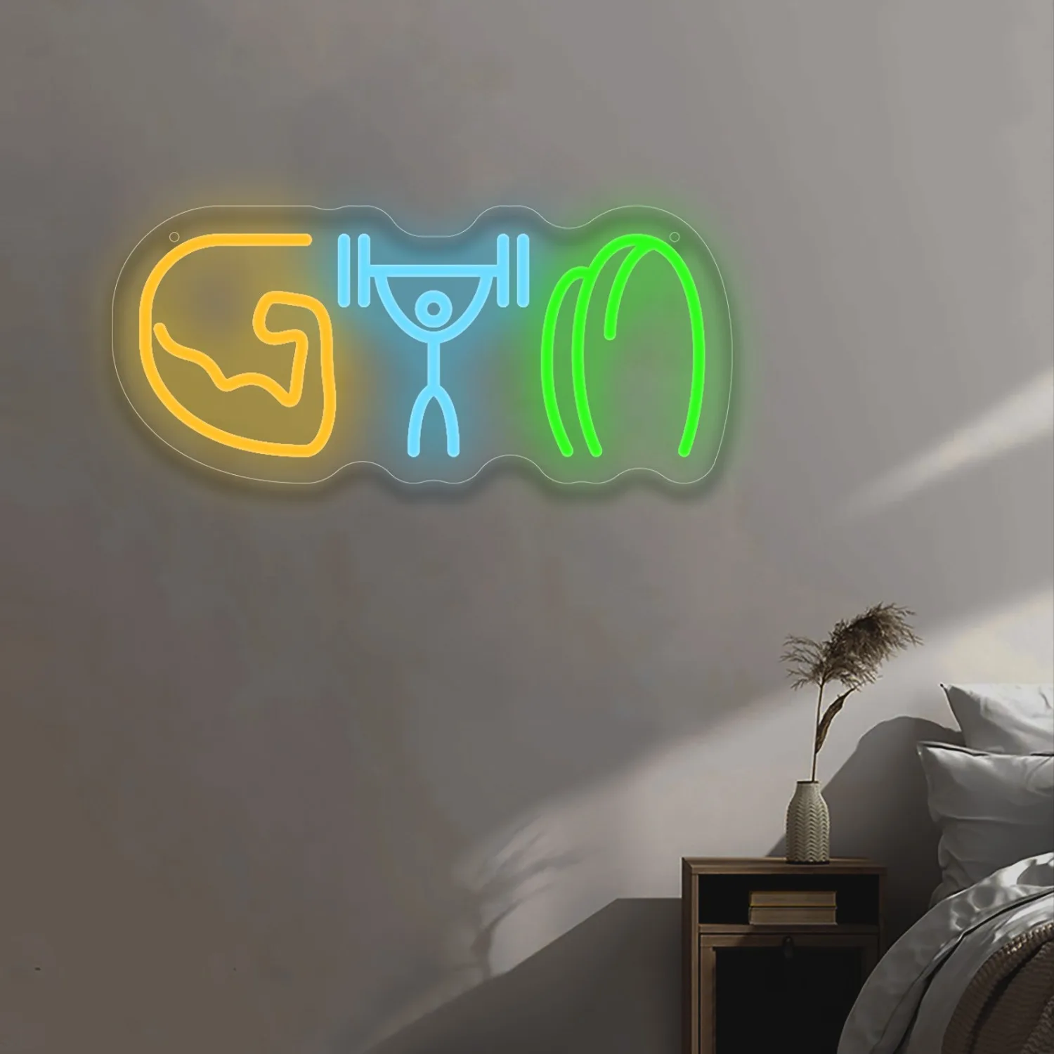 Gym Neon Sign Weightlifting Mu - огляд і ціна Home Gym Neon Sign