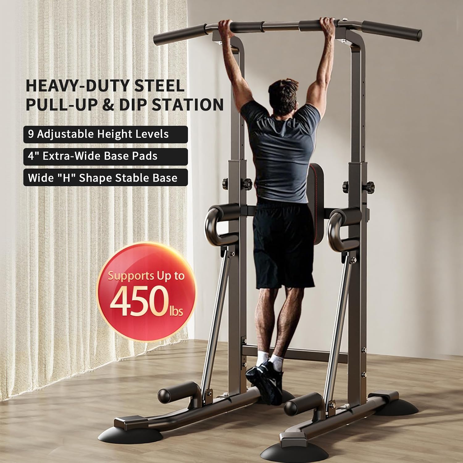 Power Tower Pull-Up Bar Statio - огляд і ціна Leg Home Gym Workout