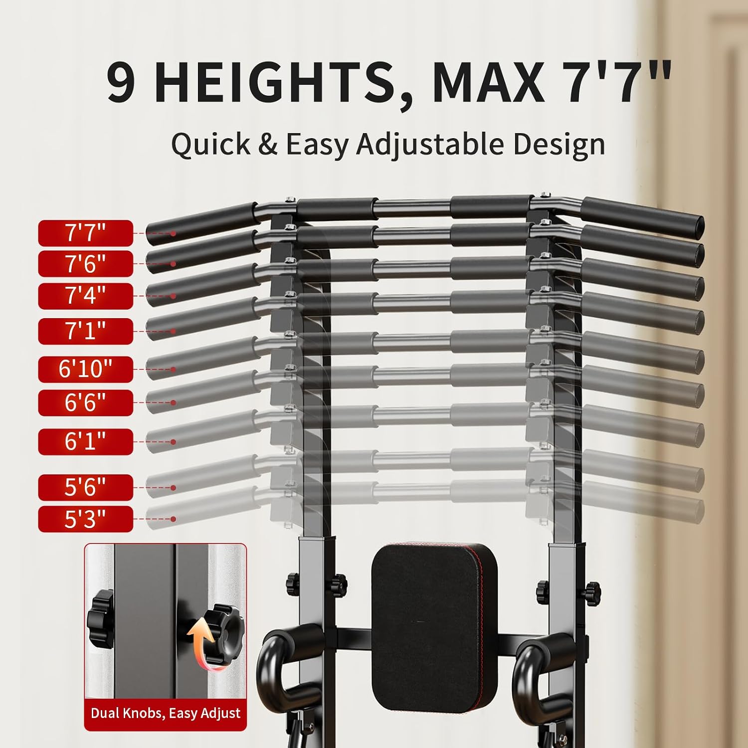 Power Tower Pull-Up Bar Statio - огляд і ціна Leg Home Gym Workout