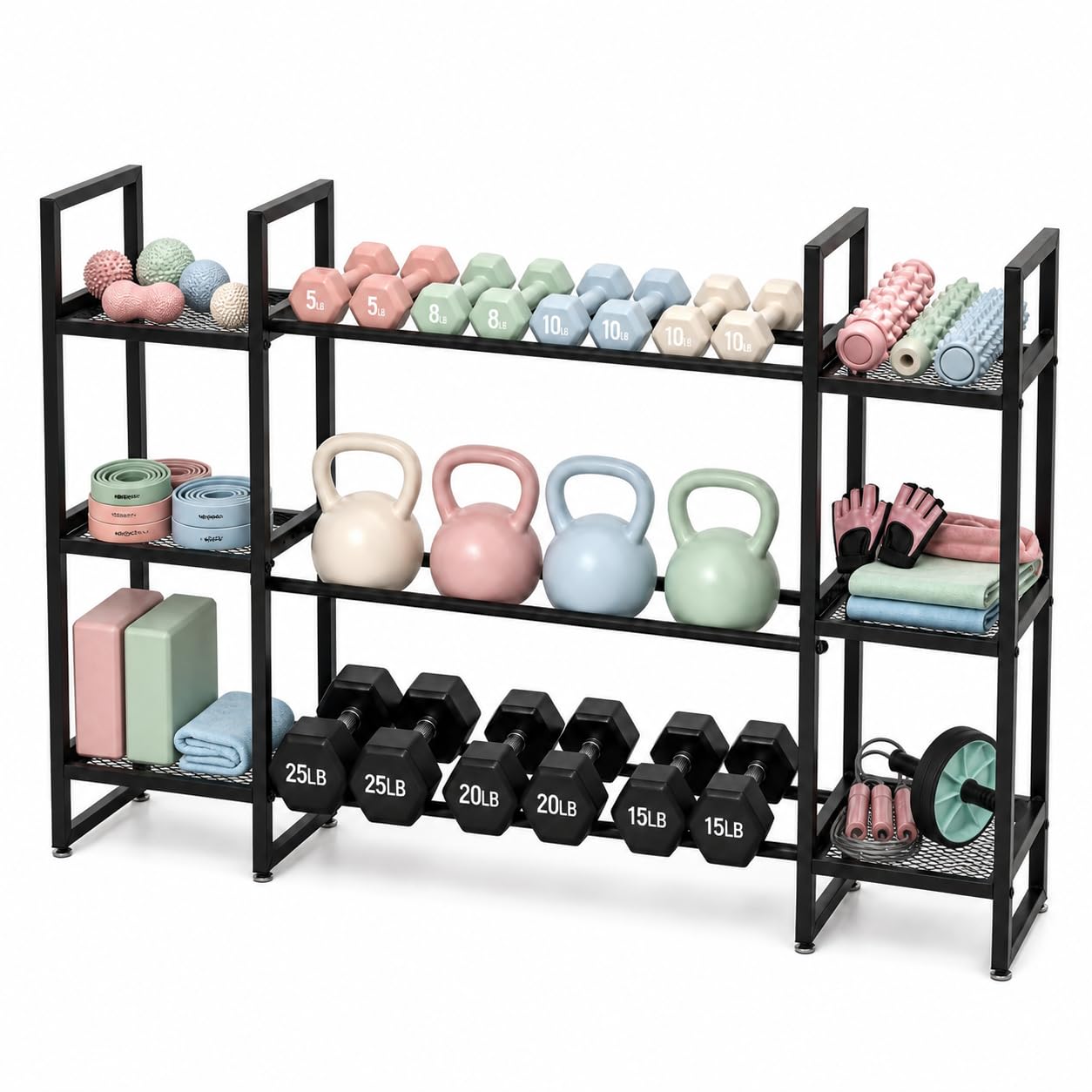 Dumbbell Rack 3 Tier, 260 Lb P - огляд і ціна All In One Gym Home Equipment