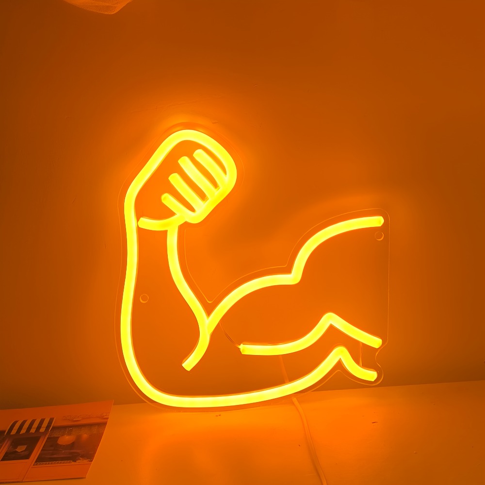 Fitness Motivation Light - Mus - огляд і ціна Home Gym Neon Sign