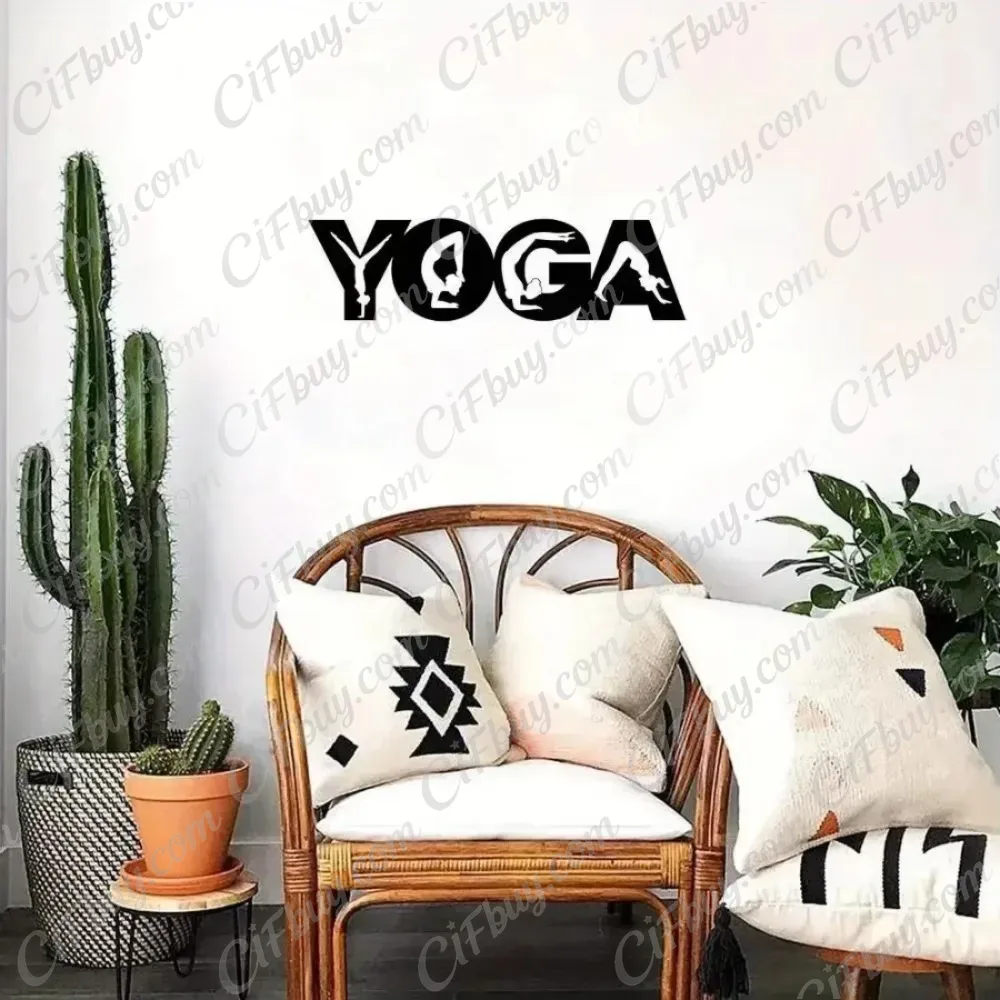 CIFBUY Yoga Poses Metal Wall A - огляд і ціна Home Gym Yoga